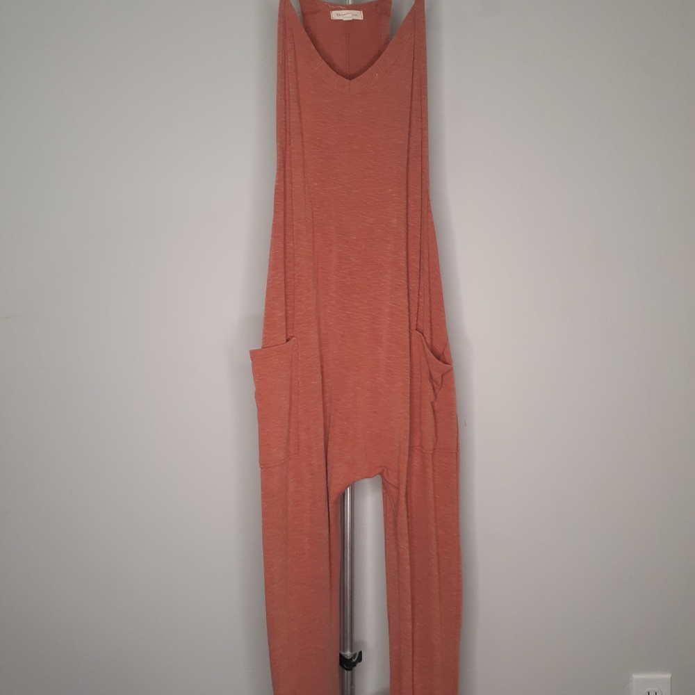 Women's Orange Rust Heather Jumpsuit